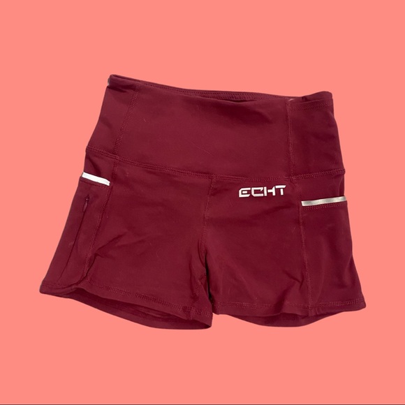 1 x ECHT BOOTY SHORTS WITH POCKETS / Size XS (BLUE or GREEN AVAILABLE) - Picture 2 of 3